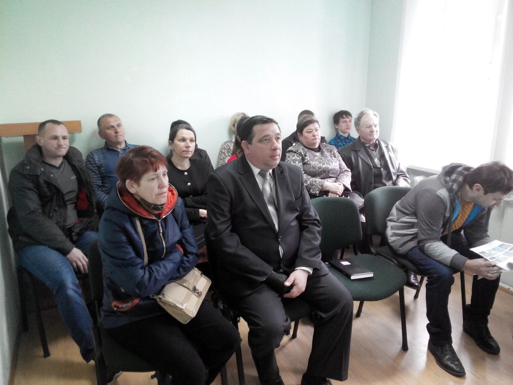 Семінар у Сосницькій селищній раді на тему "Енергозбереження та використання альтернативних джерел енергії, оптимізація схем теплопостачання населених пунктів" пройшов 20 квітня 2016 року.